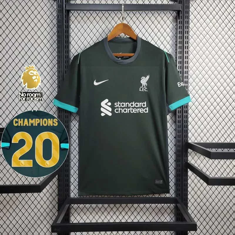 [CHAMPIONS】2024/2025 Liverpool Away Gold custom Football Shirt