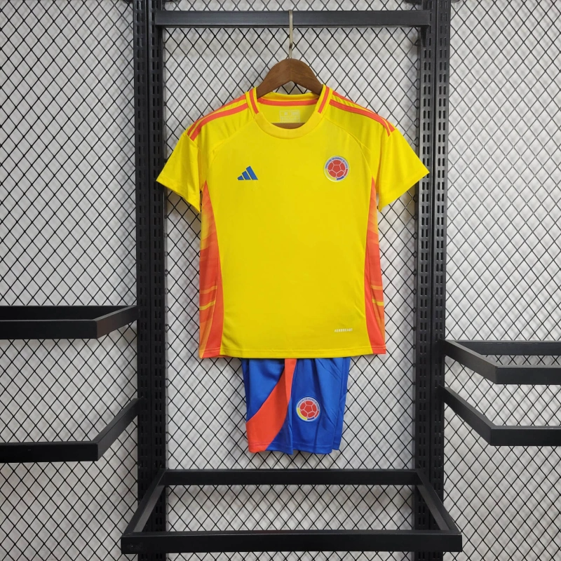 2024 Colombia Home Football Shirt Kids Size
