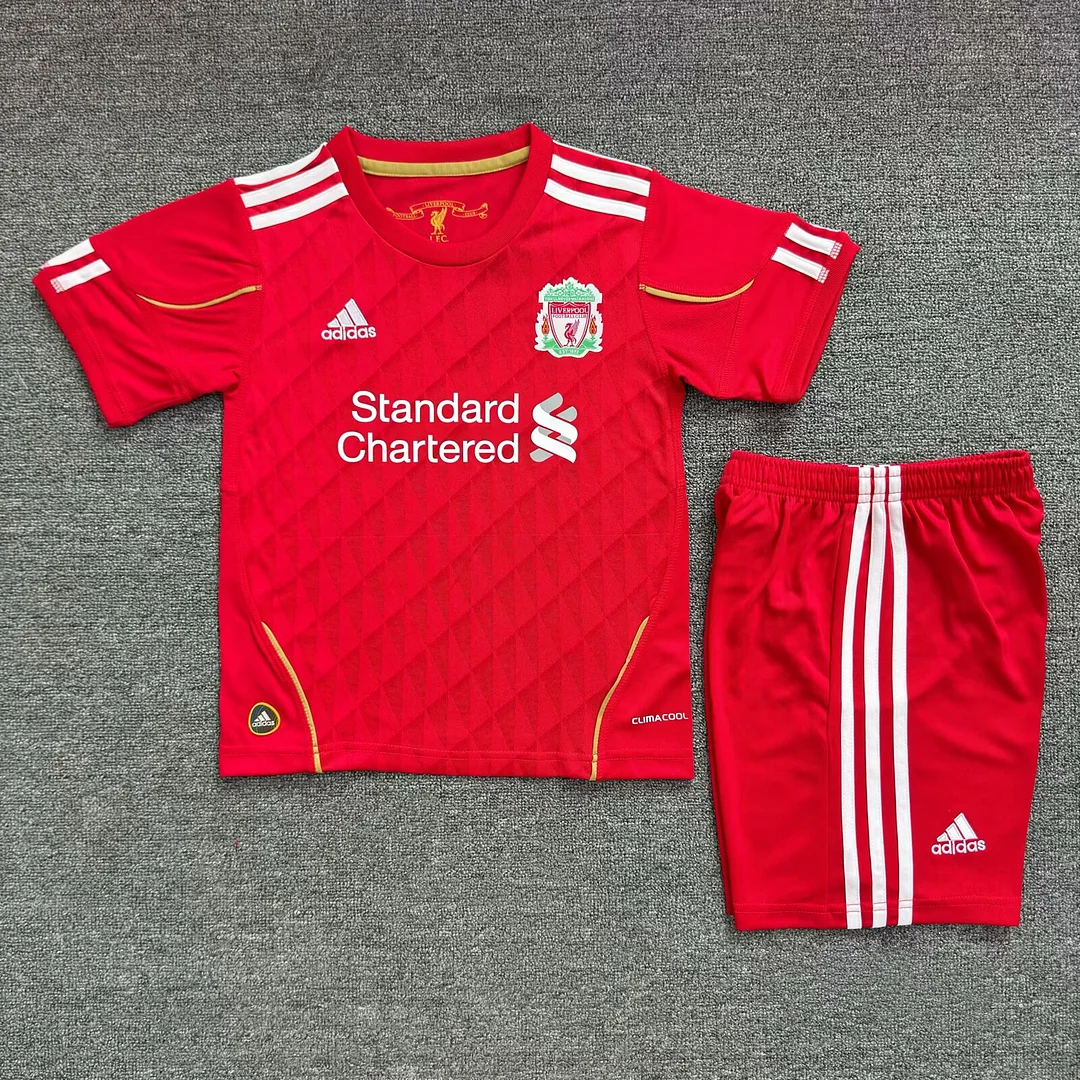 2010/2011 Retro Liverpool Home Football Shirt Kids Size 1:1 Thai Quality