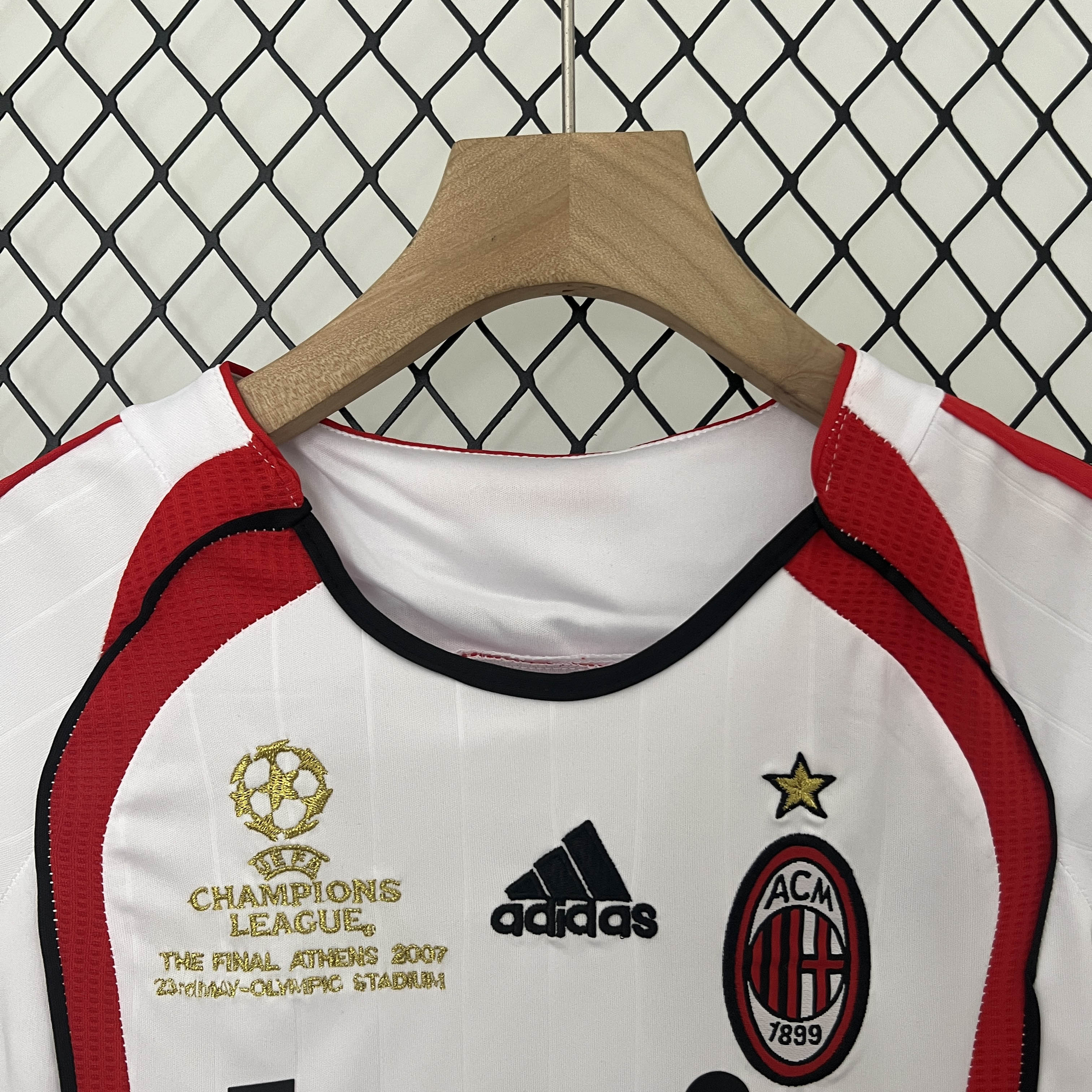 2006/2007 Retro AC Milan Away Champions League Football Shirt Kids Size