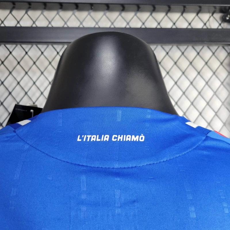 2024 Player Version Long Sleeve Italy Home Football Shirt