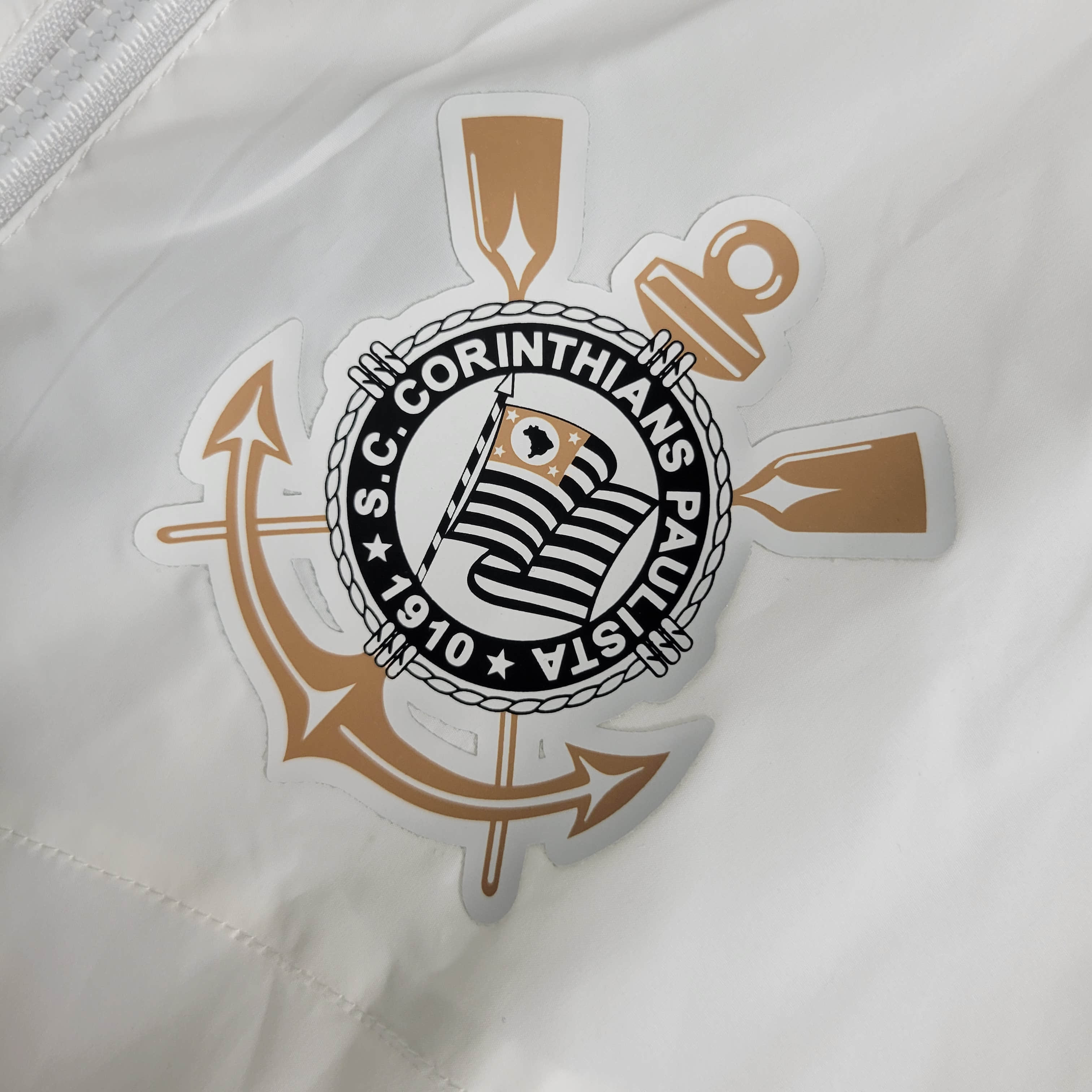 2023/2024 Corinthians Windbreaker White Football Shirt