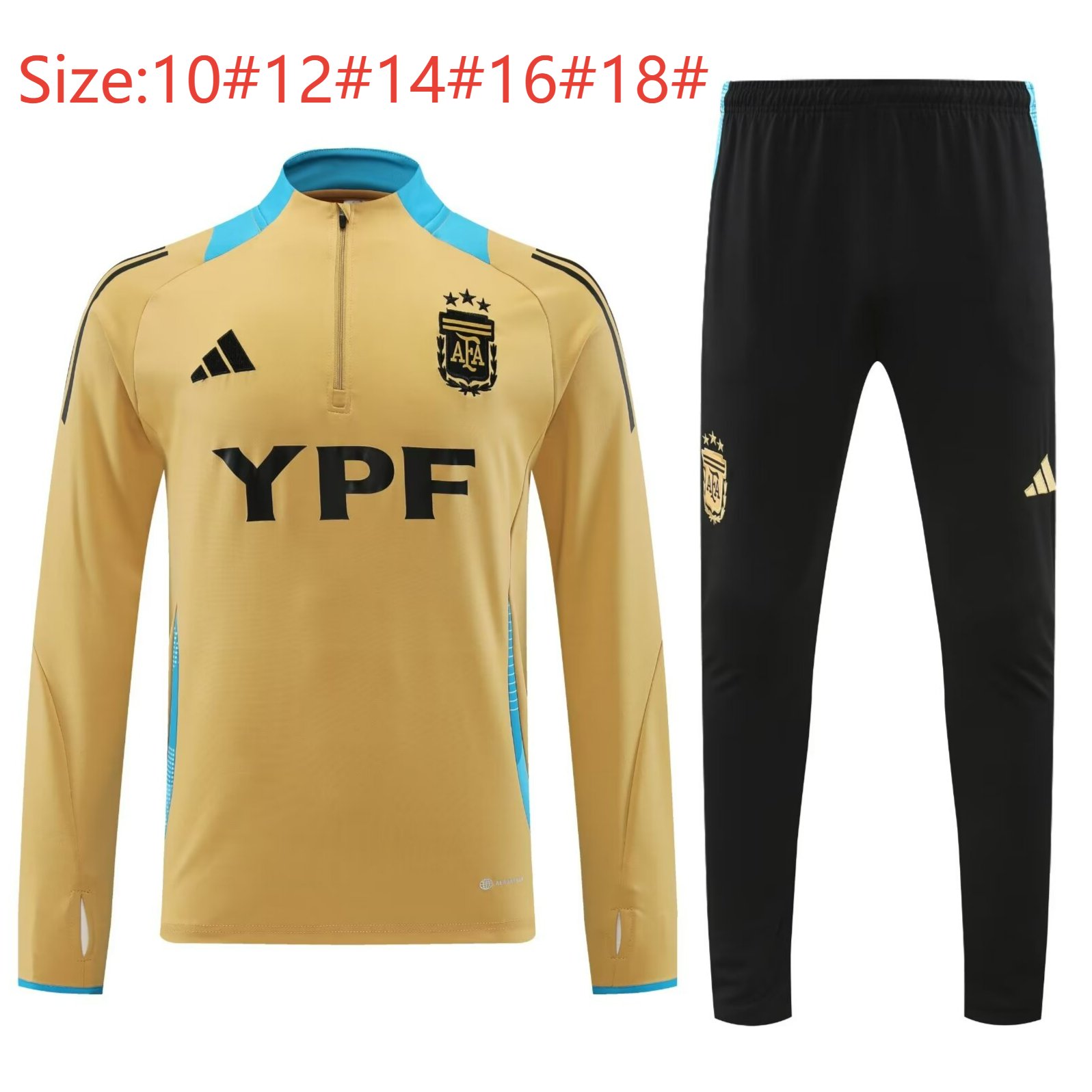 2024/2025 Kids Kit Argentina Training Suit Football Shirt