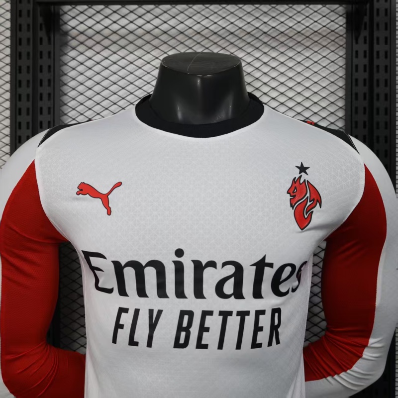 2025/2026 Player Version Long AC Milan  Football Shirt