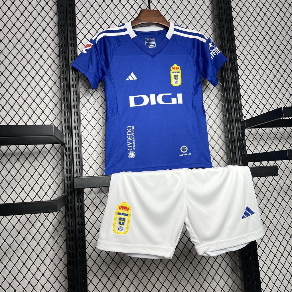 2024/2025 Real Oviedo Vetusta Home Football Shirt Kids Size