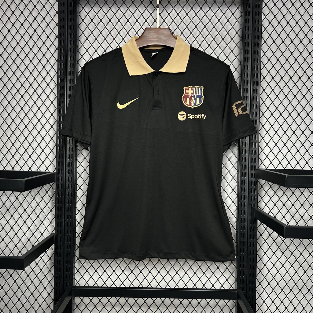 2024/2025 Barcelona Polo Black Football Shirt