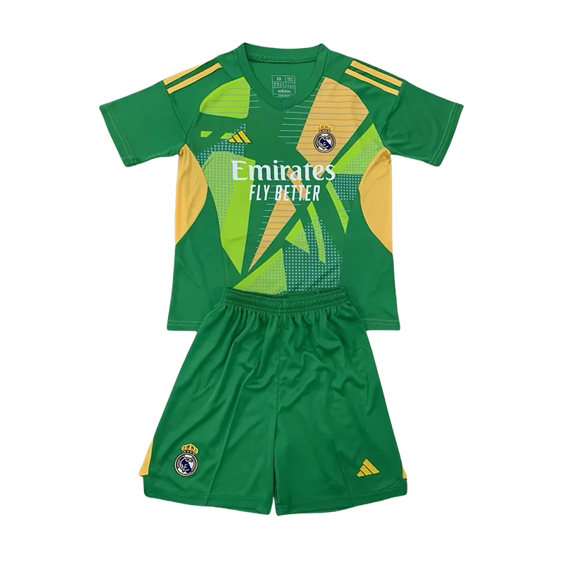 2024/2025 Real Madrid Goalkeeper Football Shirt Kids Size