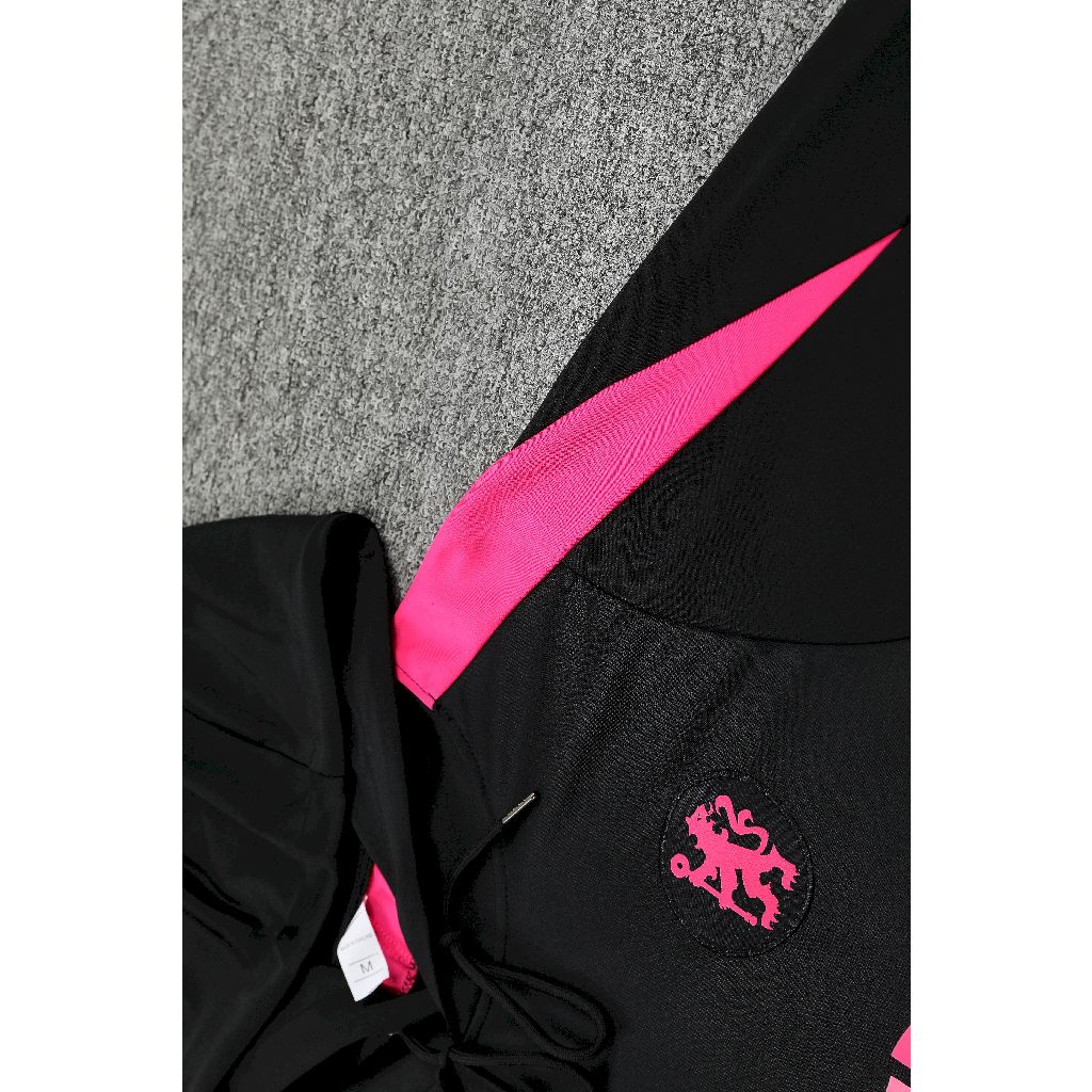 2024/2025 Chelsea Hooded Long Sleeves Training Suit Black Football Shirt