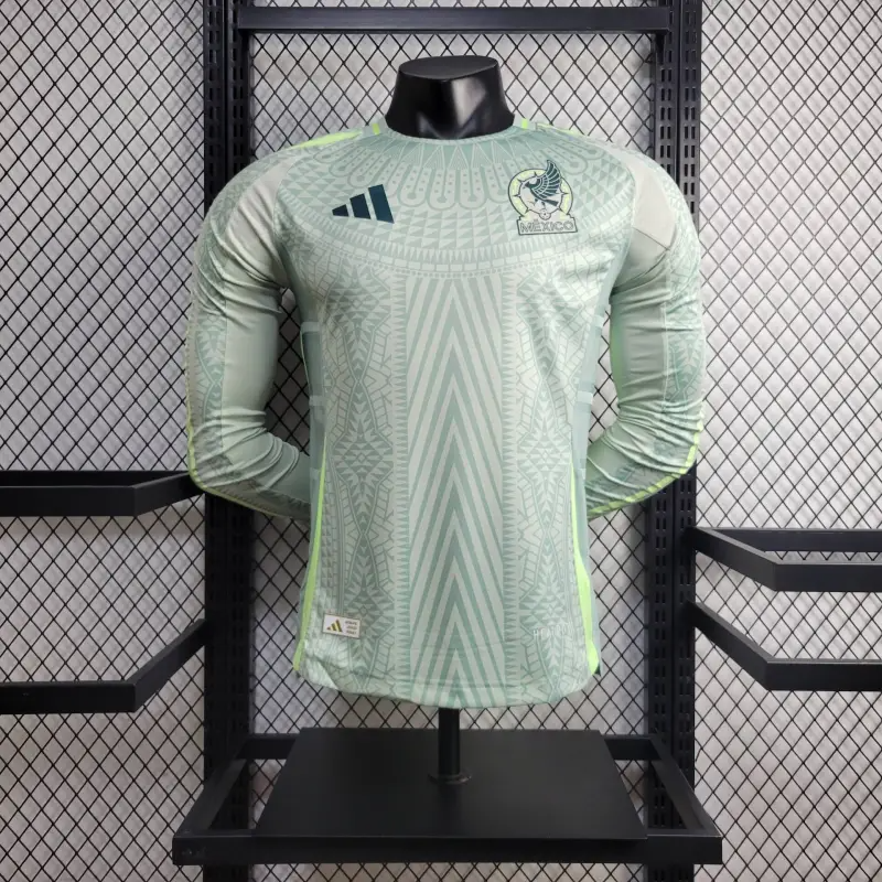 2024 Player Version Long Sleeve Mexico Away Football Shirt