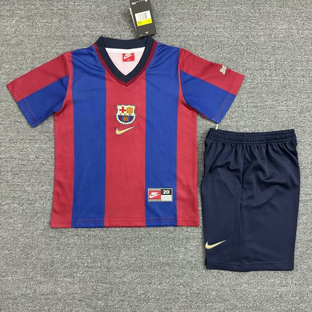 1998/1999 Retro Barcelona HomeFootball shirt Kids Size 1:1 Thai Quality