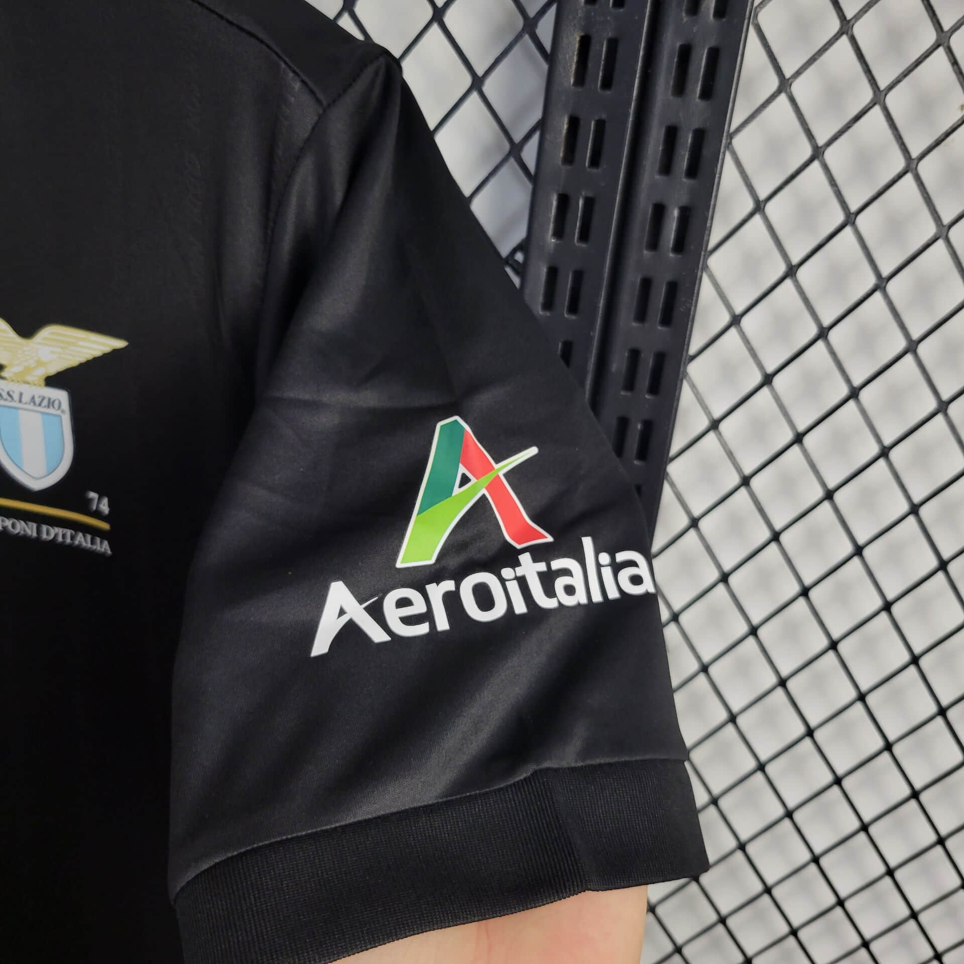 2024/2025 Lazio 50Th Anniversary Champion Edition Black Football Shirt