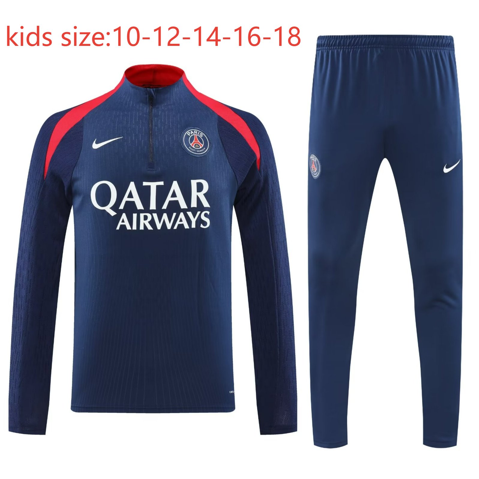 2024/2025 Kids Kit Paris Training Suit Football Shirt