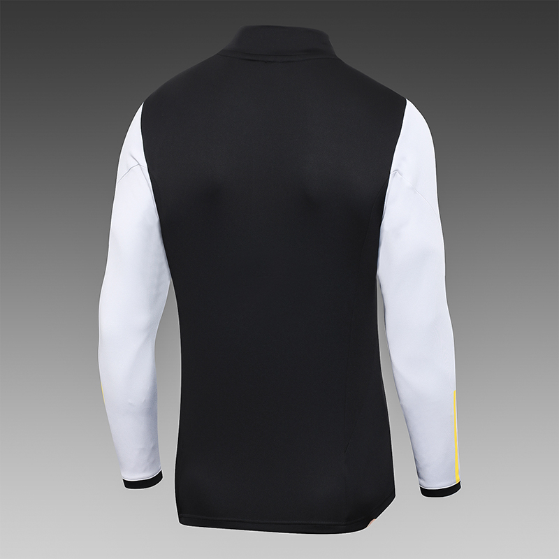 2023/2024 Lyon Half-Pull Training Suit Black Football Shirt Set