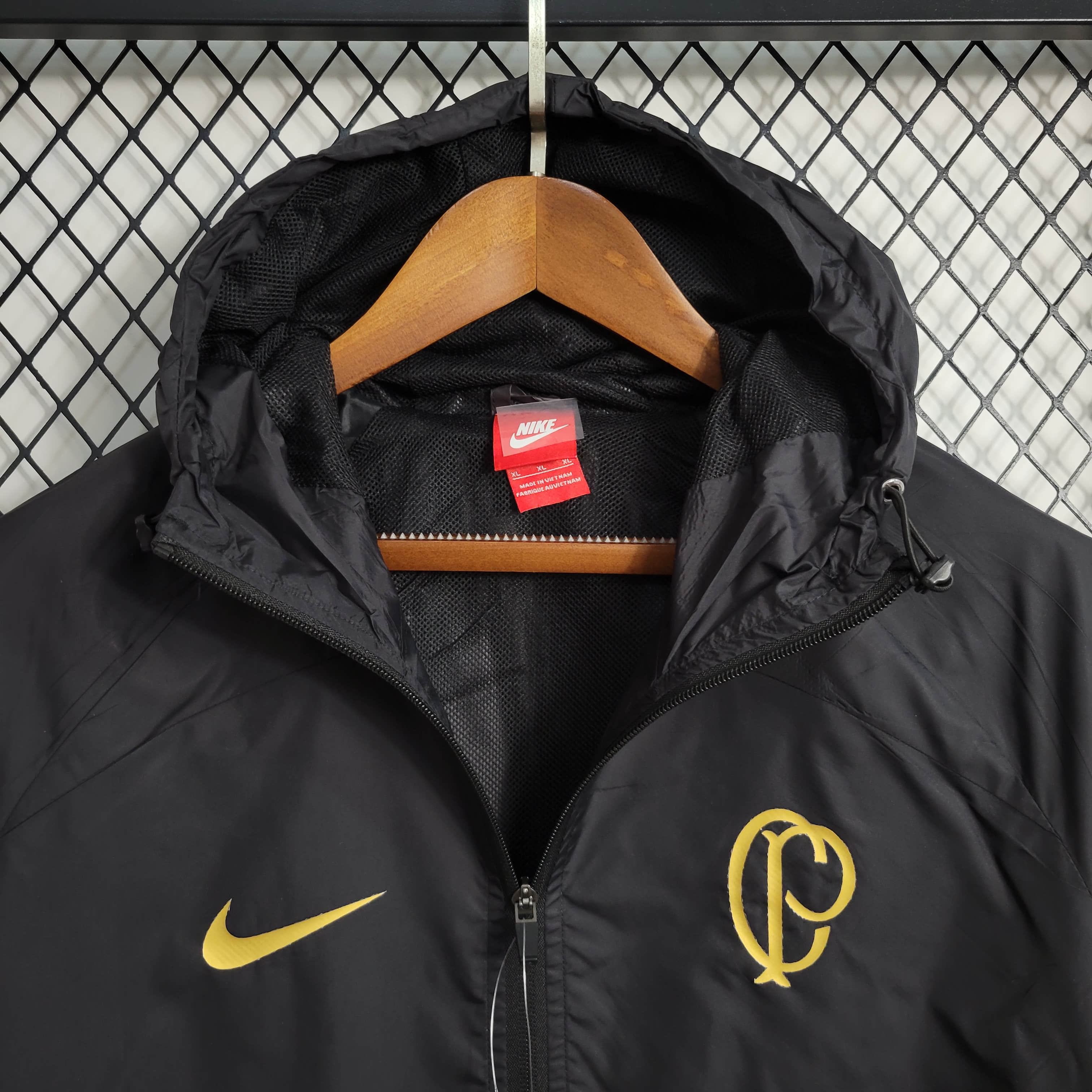 2023/2024 Corinthians Windbreaker Black Football Shirt