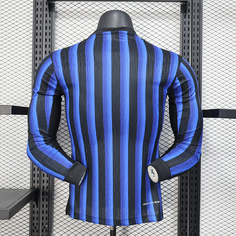 2025/2026 Long Sleeve Authentic Inter Milan Home Football Shirt