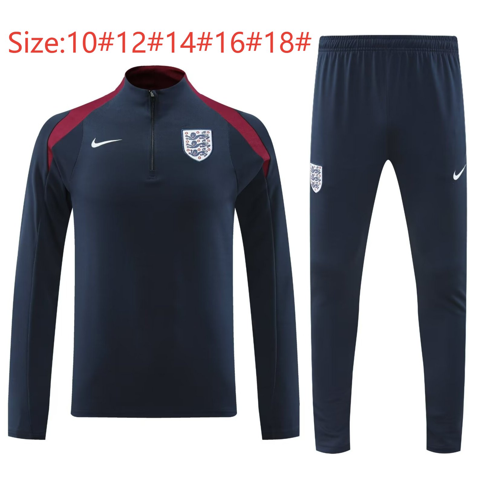 2024/2025 Kids Kit England Training Suit Football Shirt