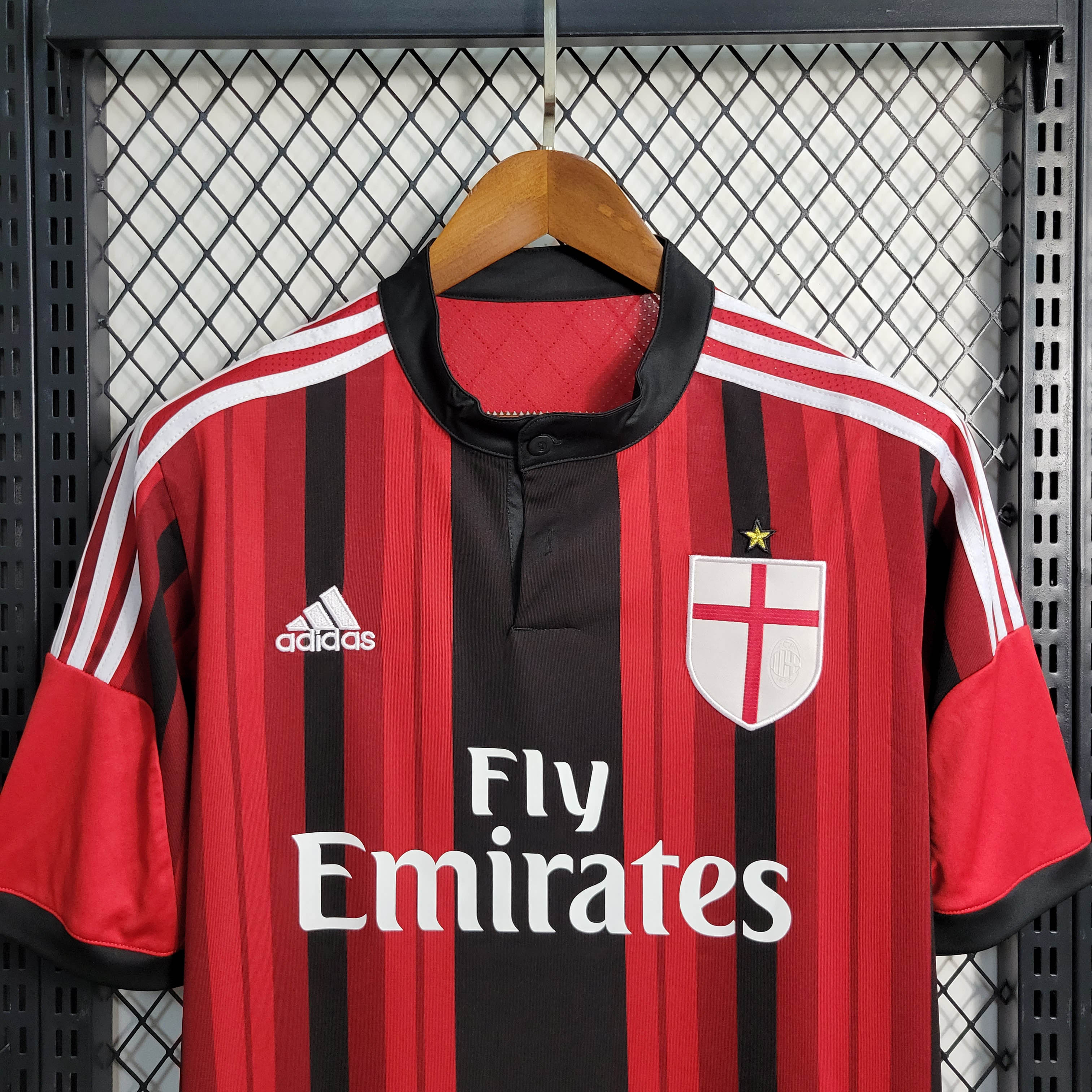 2014/2015 Retro AC Milan Home Football Shirt