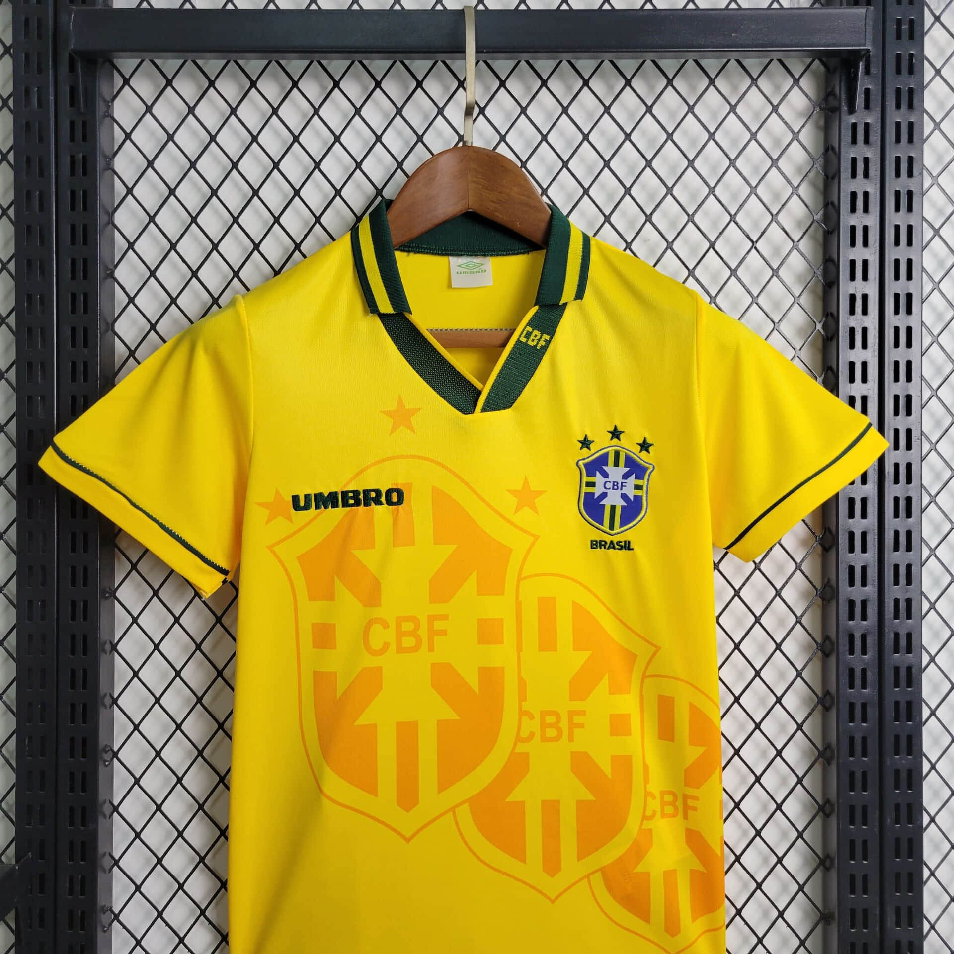 1994 Retro Brazil Home Football Shirt Kids Size