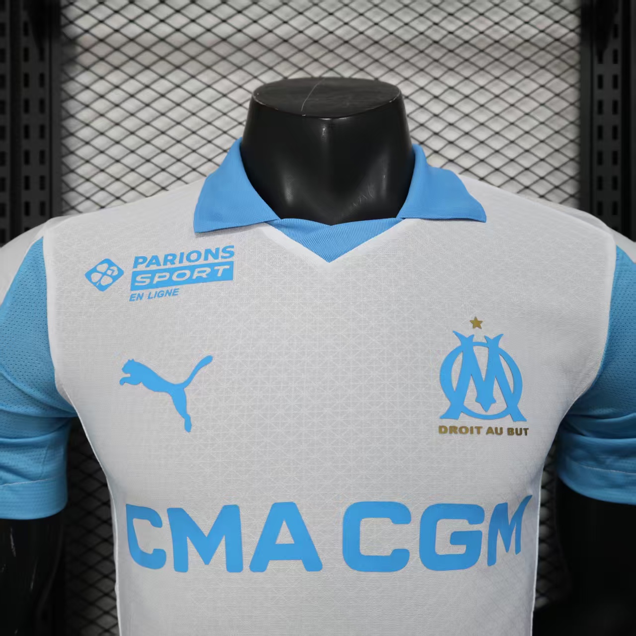 2025/2026 Player Version Olympique Marseille Home Football Shirt