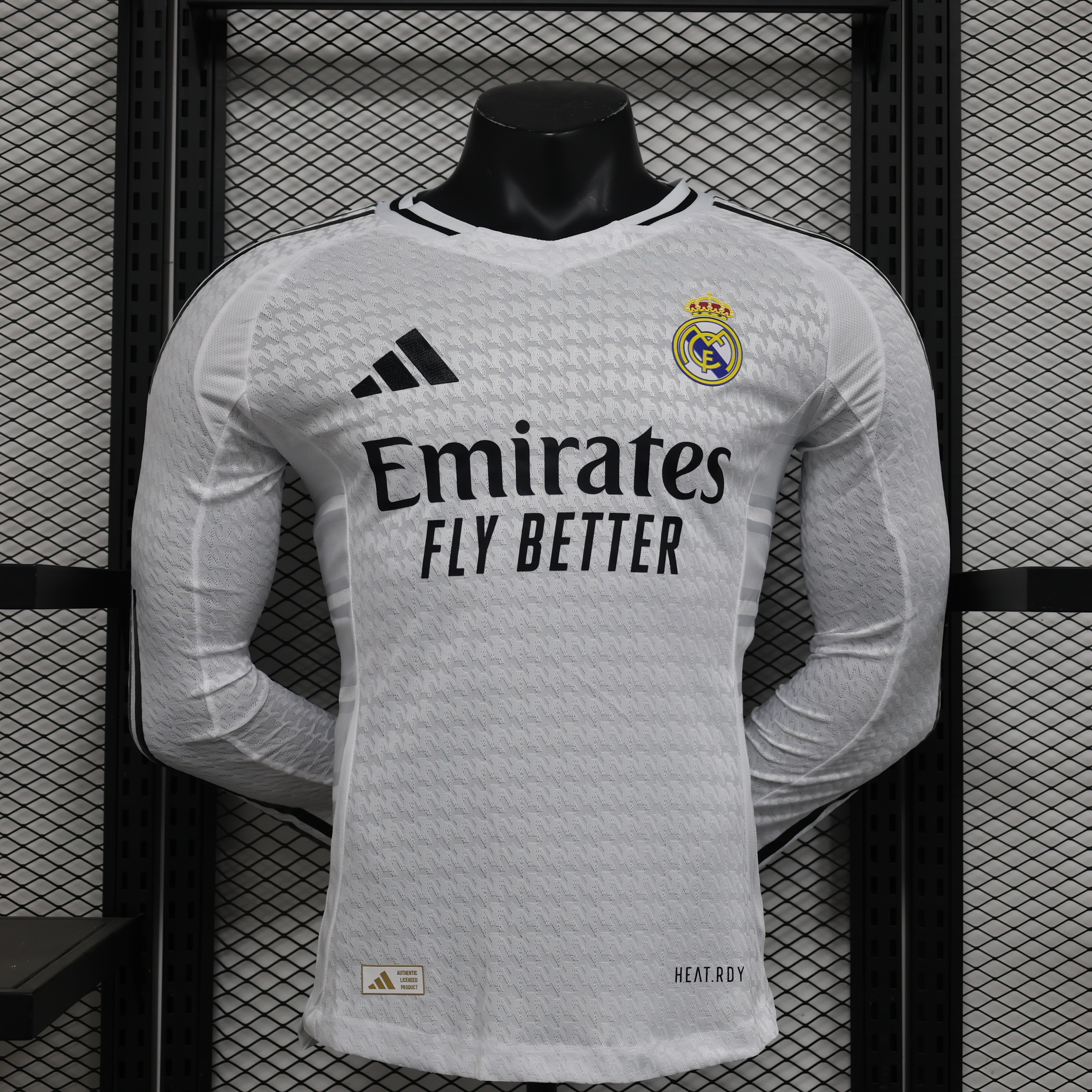 2024/2025 Long Sleeve Player Version Real Madrid Home Football Shirt