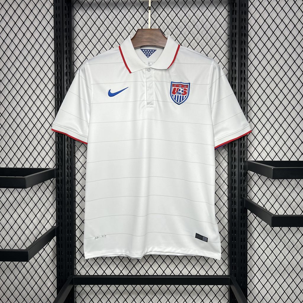 2014 Retro United States Home Football Shirt