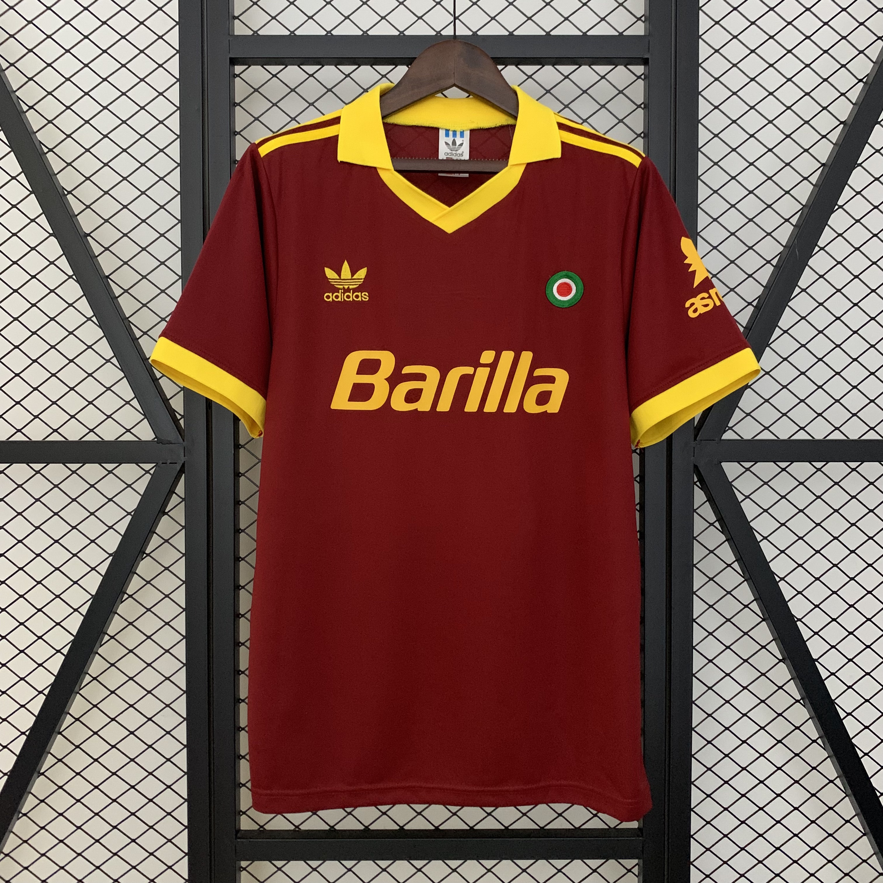1991/1992 Retro AS Roma Home FootballShirt 1:1 Thai Quality