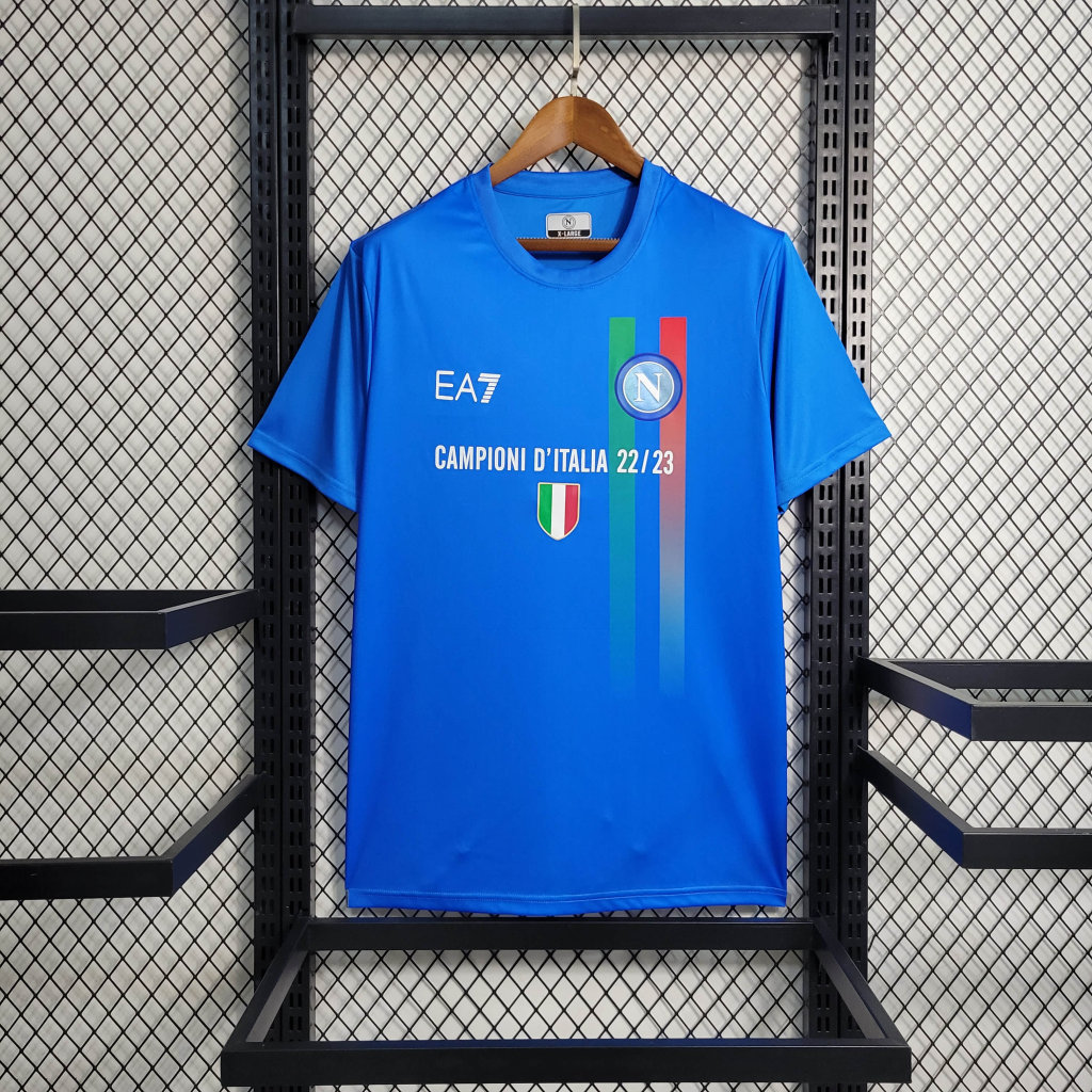 2023/2024 Napoli Soccer Commemorative Edition Blue Jersey
