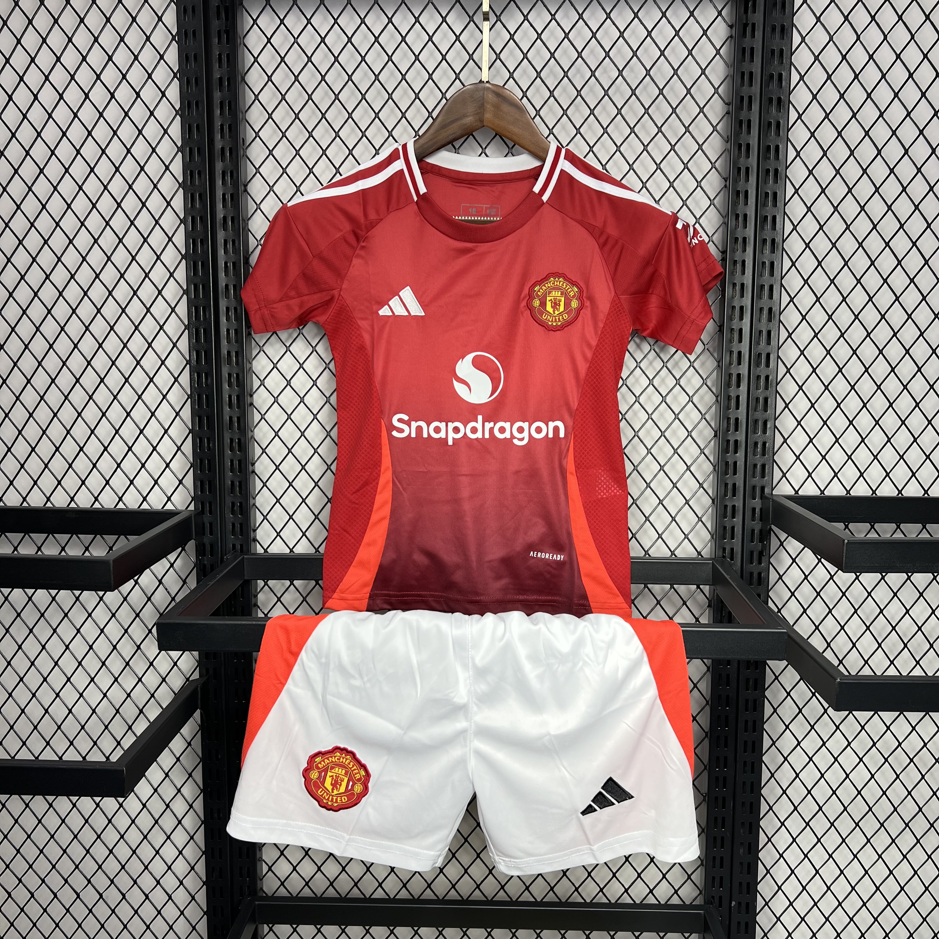 2024/2025 Manchester United Home Football Shirt Kids Size