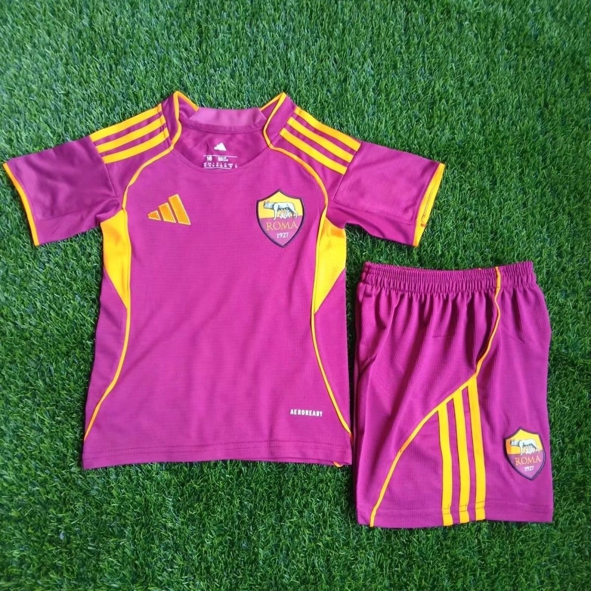 2025/2026 AS Roma Home FootballShirt Kids Size 1:1 Thai Quality