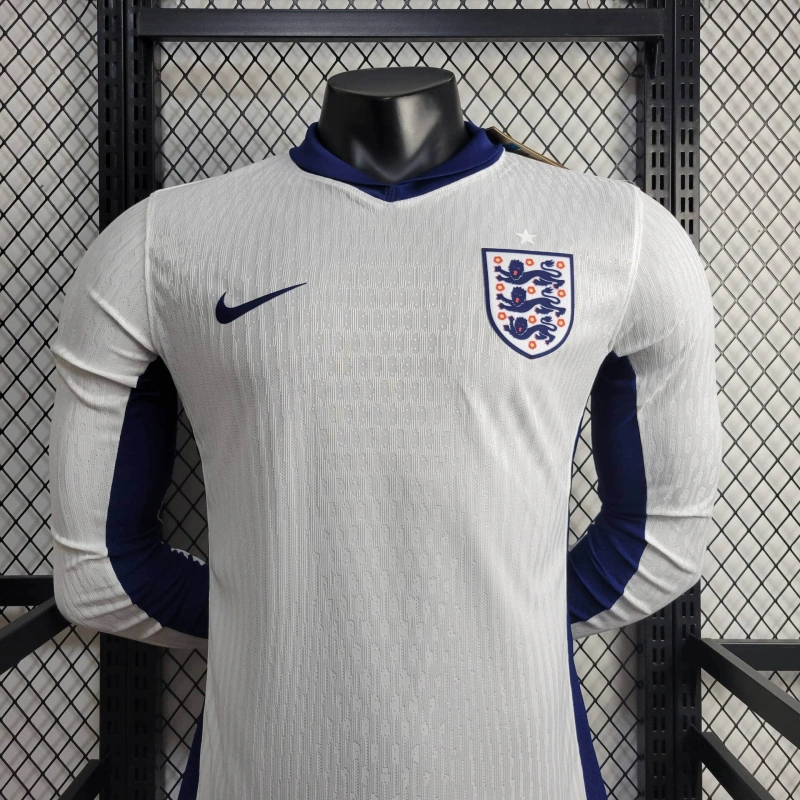 2024 Player Version Long Sleeve England Home Football Shirt