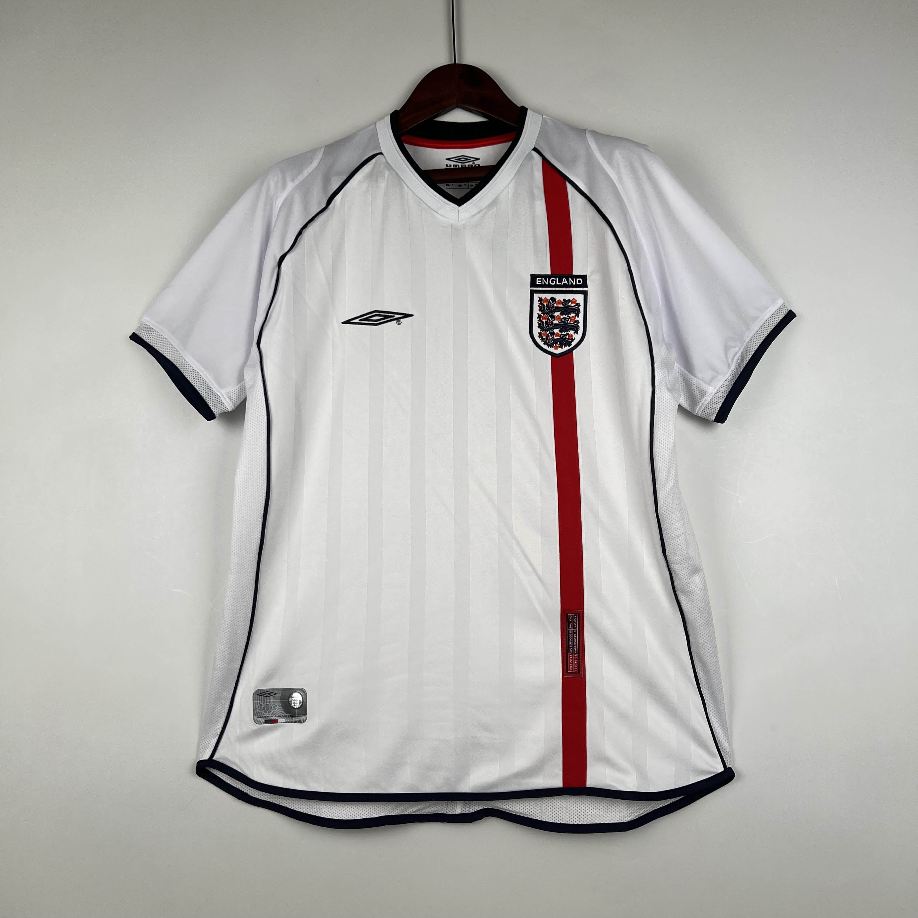 2002 Retro England Home Football Shirt
