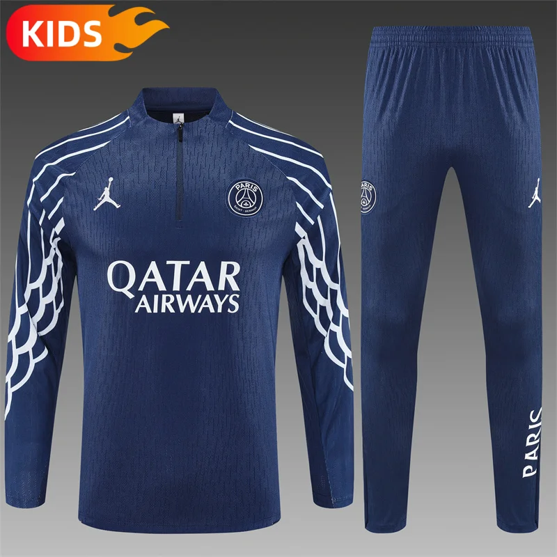 2025/2026 Paris Saint-Germain Half-Pull Training Wear Football Shirt Kids Size