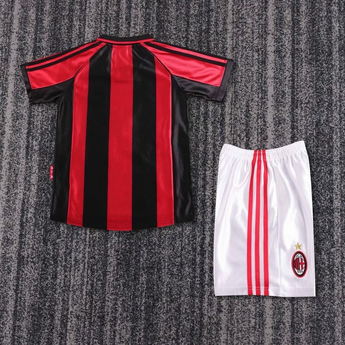 1998/1999 Retro Ac Milan Home Football Shirt Kids Size 1:1 Thai Quality