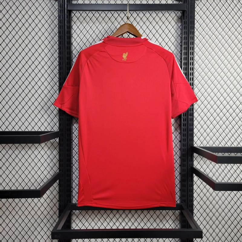 2008/2009  Retro Liverpool Champions League Home Football Shirt