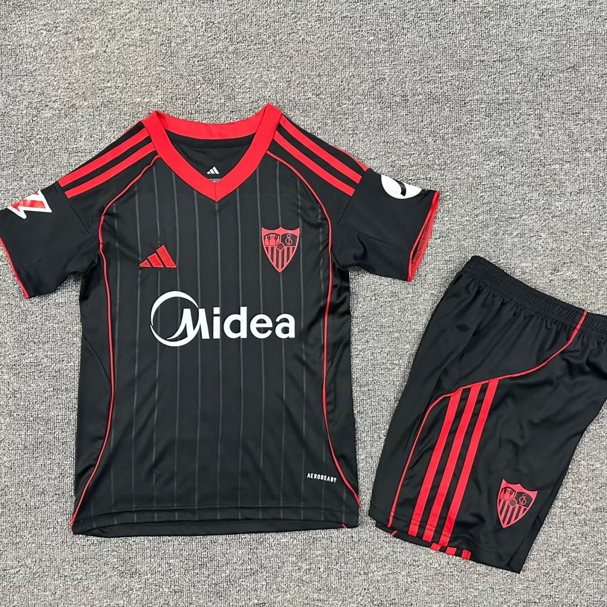 2025/2026 Sevilla Third Away FootballShirt Kids Size 1:1 Thai Quality