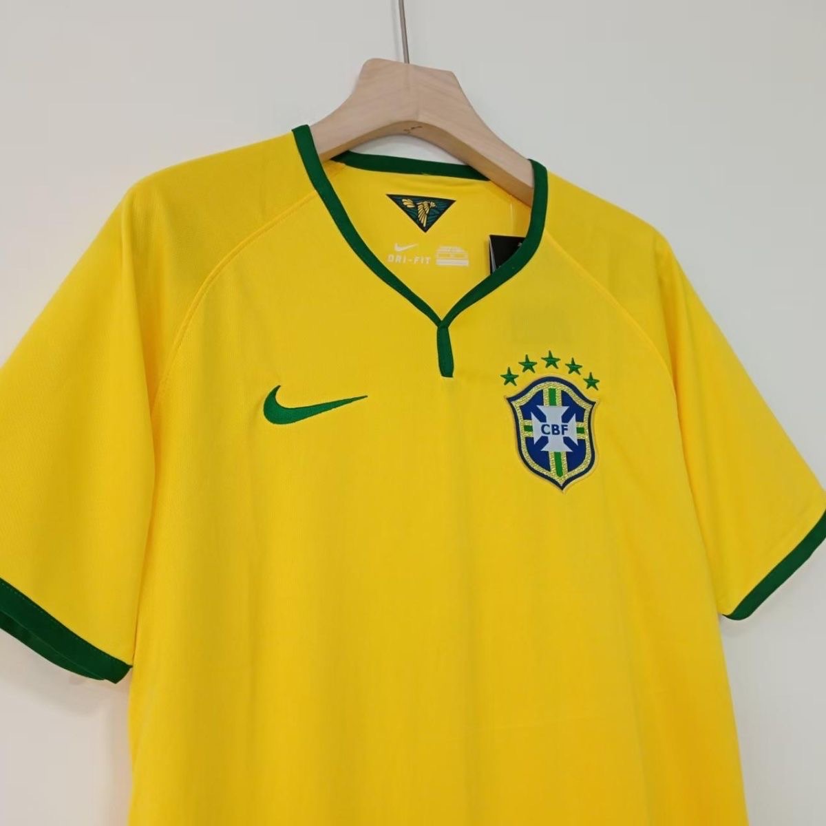 2014 Retro Brazil Home Football Shirt 1:1 Thai Quality