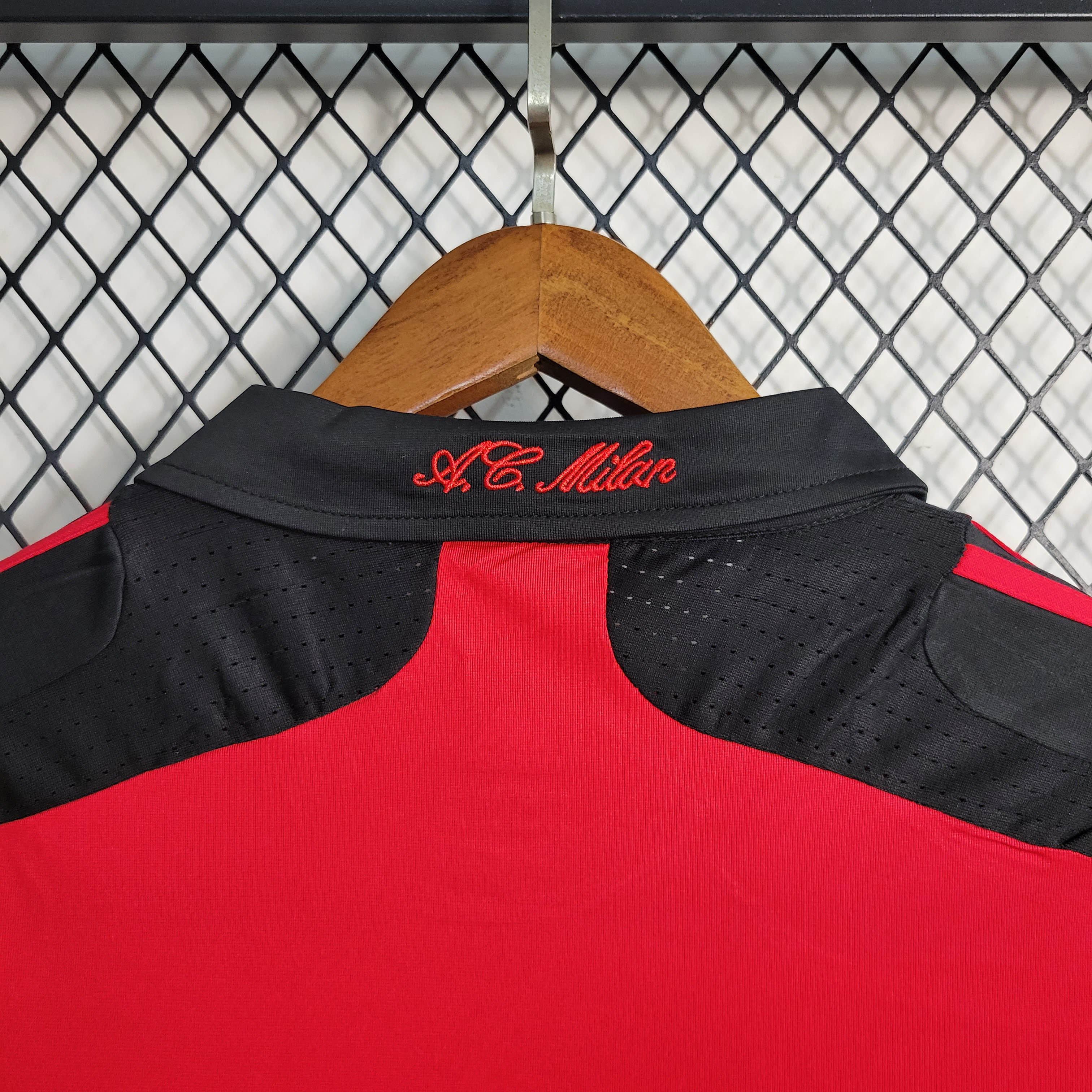 2007/2008 Retro Long Sleeve AC Milan Home Football Shirt