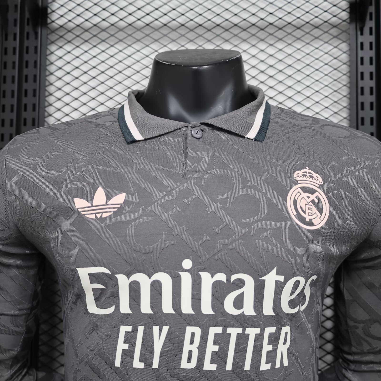 2024/2025 Long Sleeve Player Version Real Madrid Third Away Football Shirt