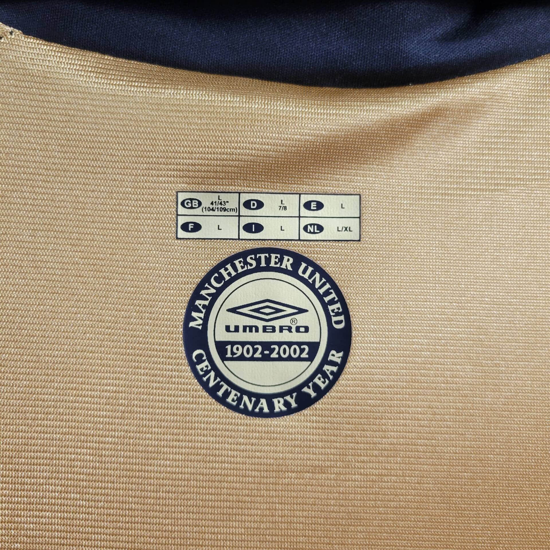 2001/2002 Retro Manchester United Centenary Season Reversible Football Shirt