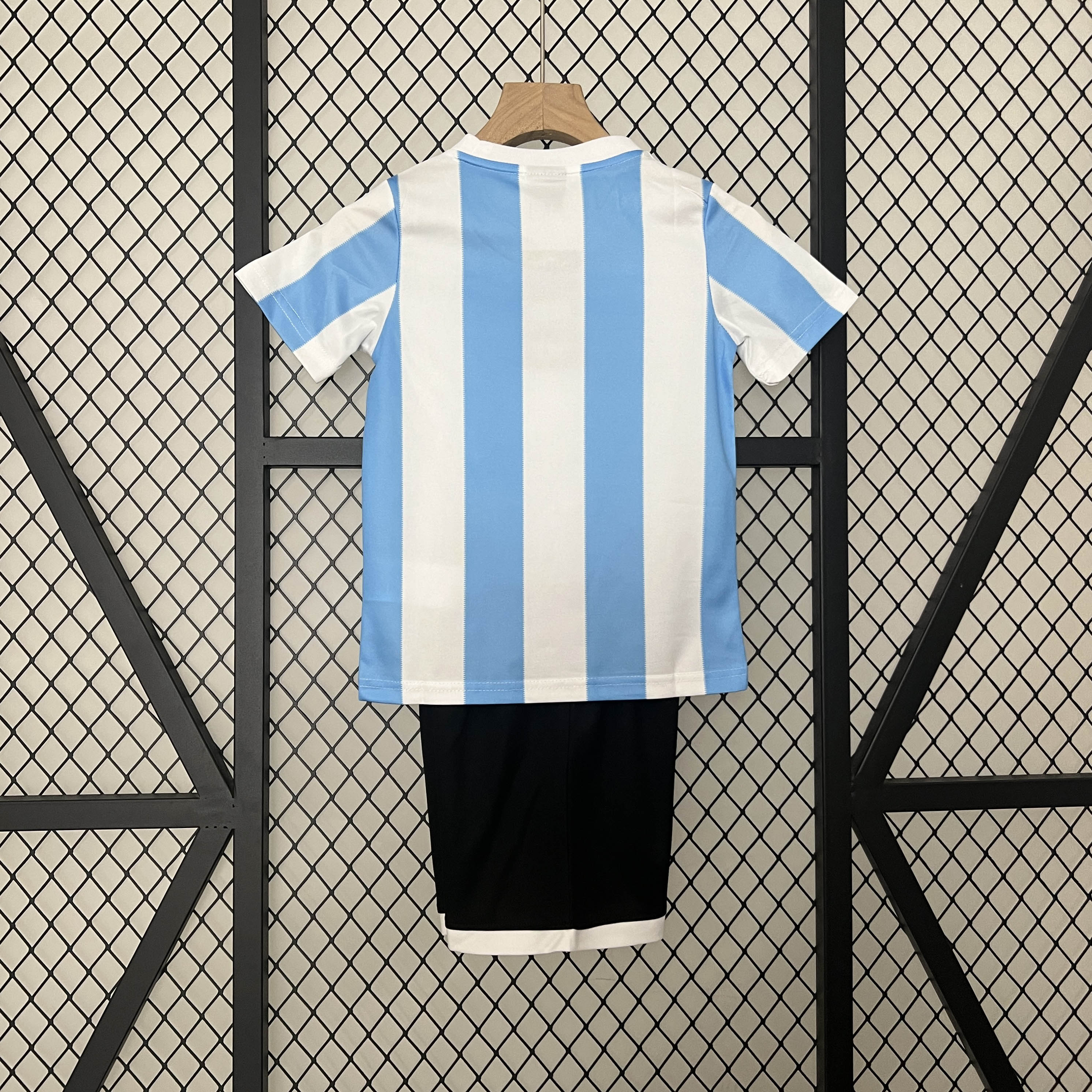 1986 Retro Argentina Home Football Shirt Kids Size