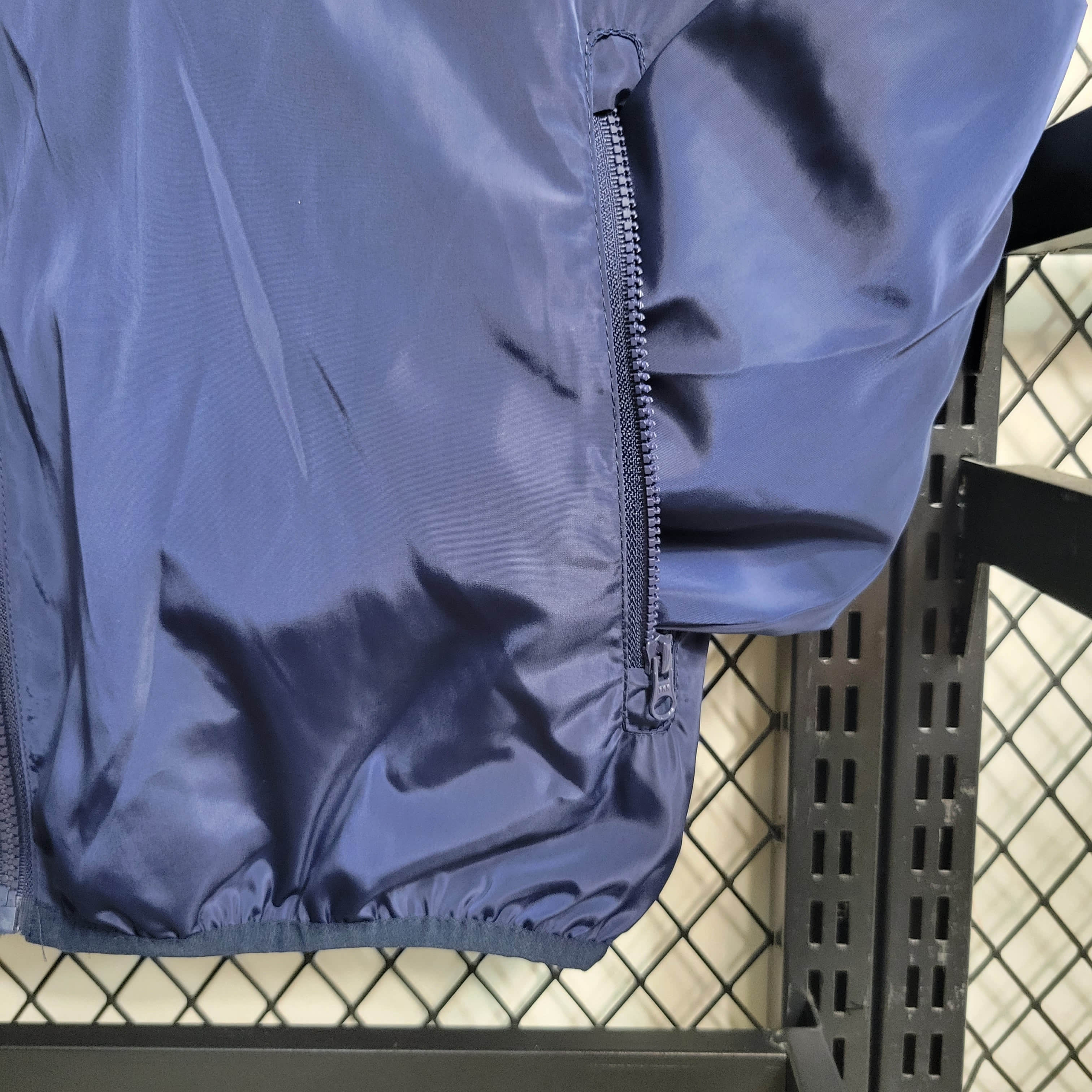 2023/2024 Italy Windbreaker(White-Navy blue)Football Shirt