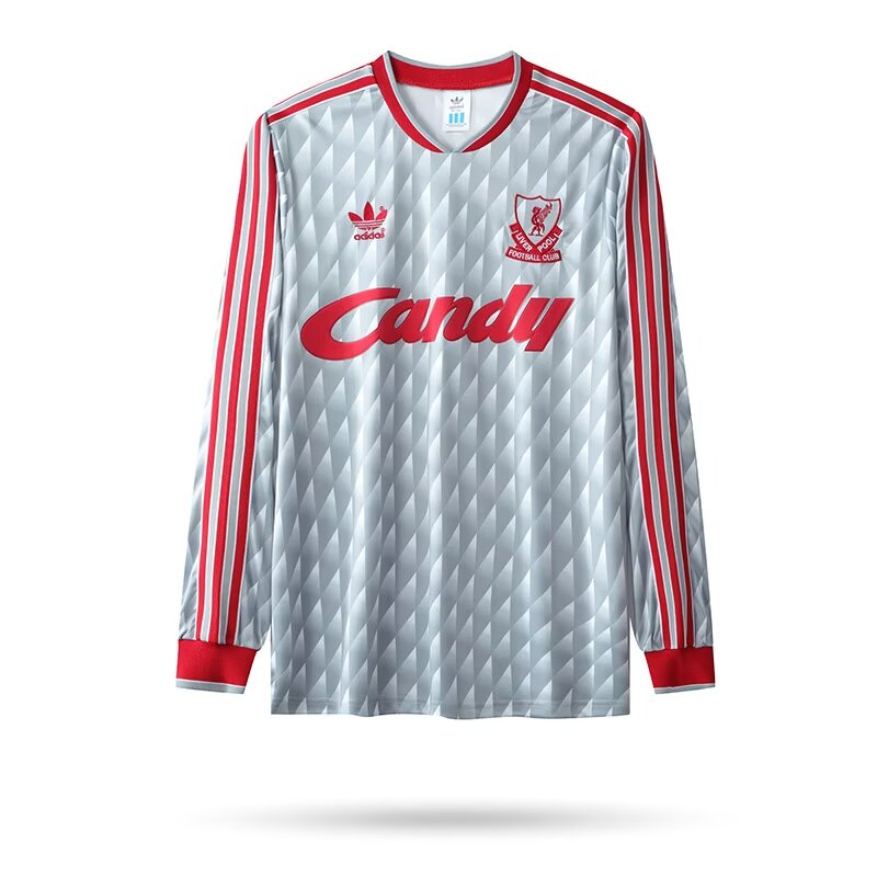 1989/1991 Retro Long Sleeve Liverpool Away Football Shirt