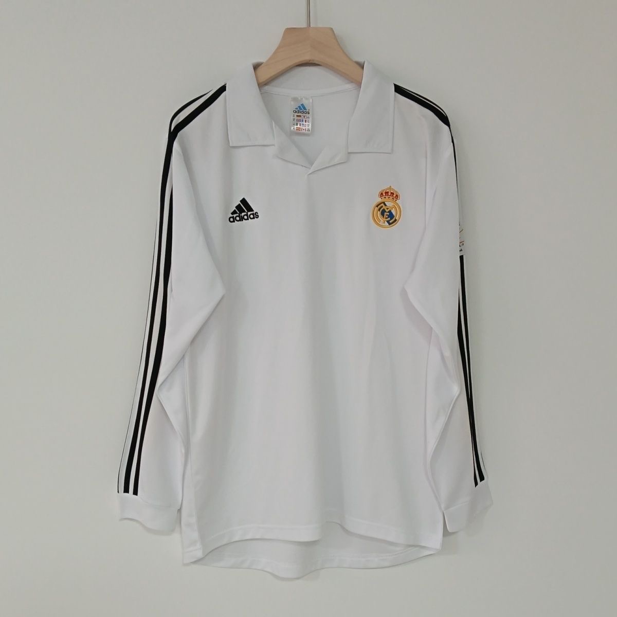 2002/2003 Retro Long Sleeve RealMadrid Home Football Shirt