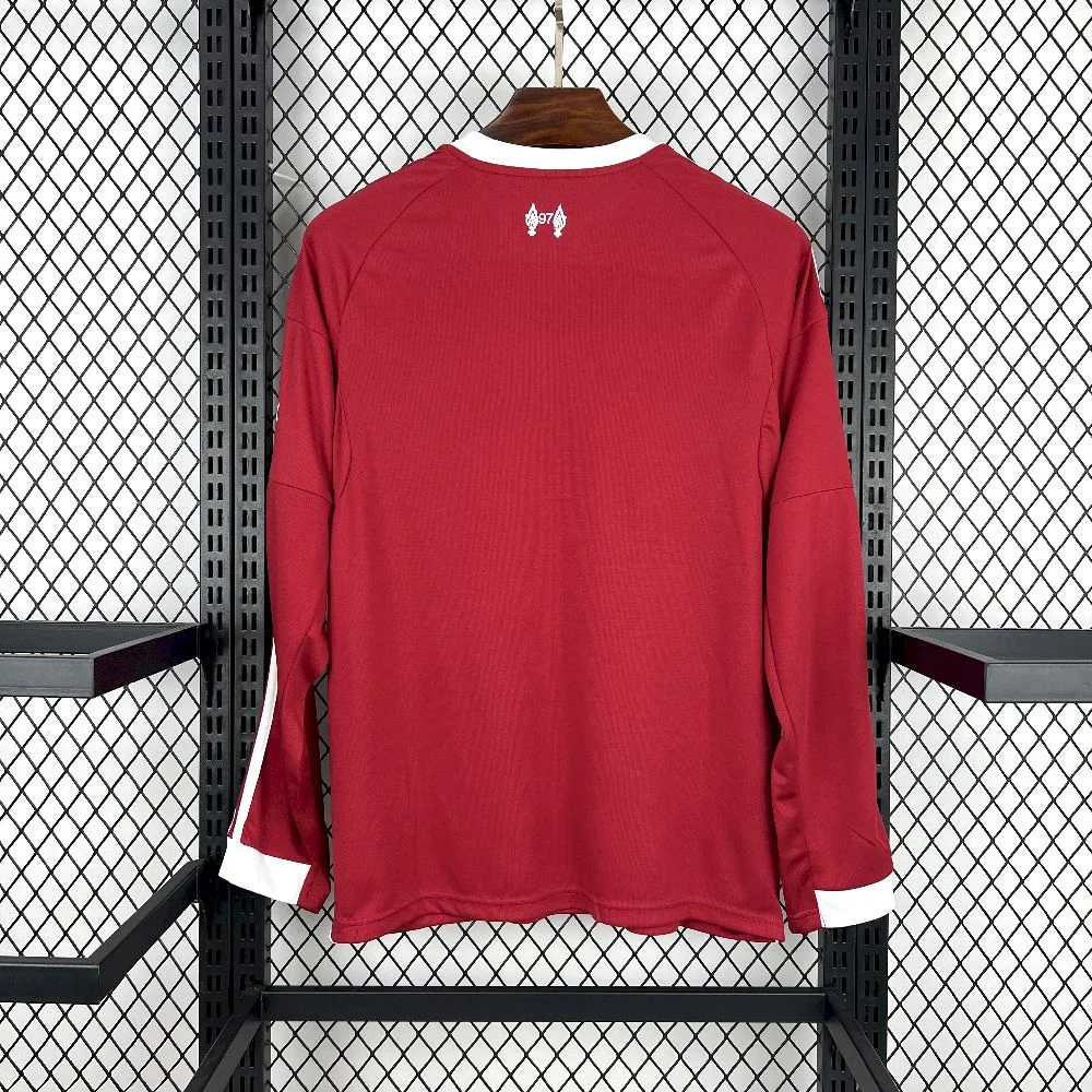 2025/2026 Long Sleeve Liverpool Home Football Shirt 1:1 Thai Quality