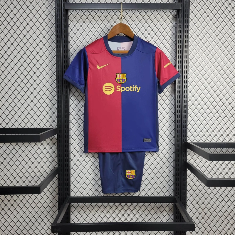 2024/2025 Barcelona Home Football Shirt Kids Size