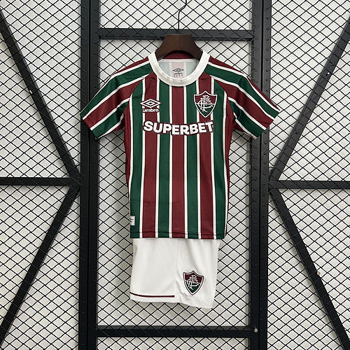 2025/2026 Fluminense Home FootballShirt Kids Size 1:1 Thai Quality