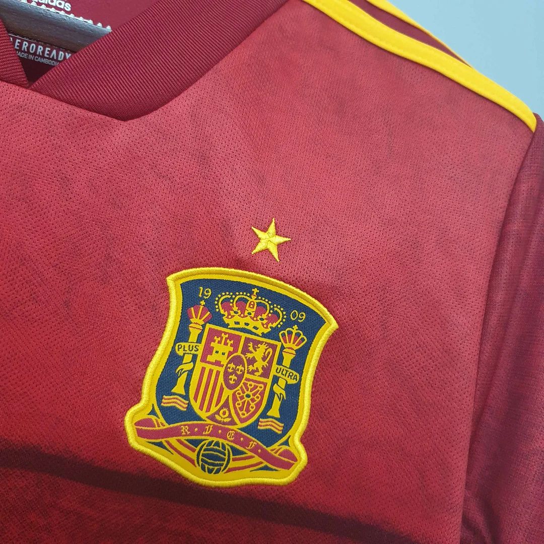 2020 Spain Home Football Shirt
