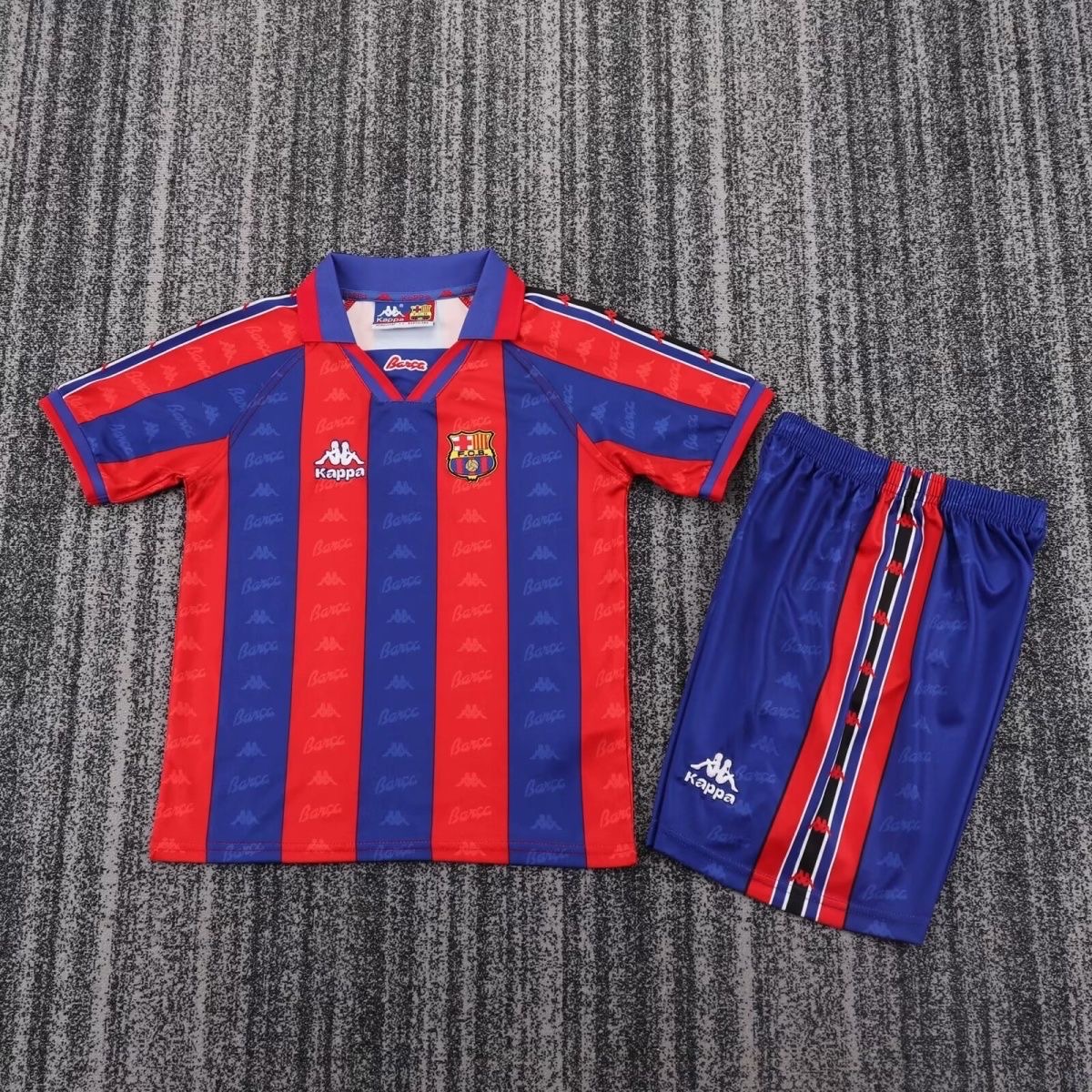 1996/1997 Retro Barcelona HomeFootball Shirt Kids Size 1:1 Thai Quality
