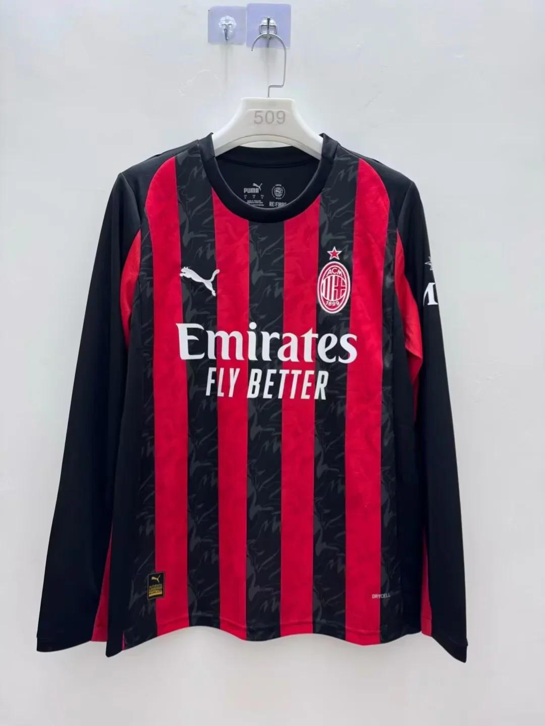 2025/2026 Long sleeve Ac Milan HomeFootball shirt 1:1 Thai Quality