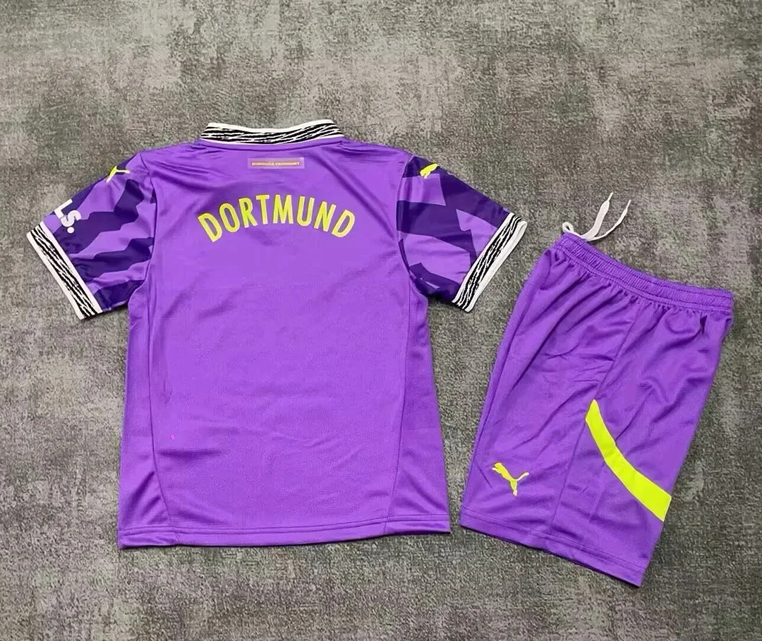 2025/2026 Dortmund GoalkeeperFootball Shirt Kids Size 1:1 Thai Quality